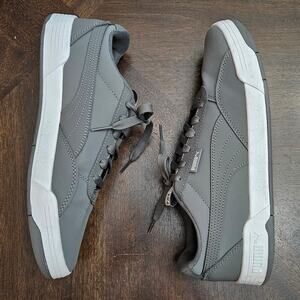 Puma Sneakers Mens Size 9.5 Gray Skate Style SoftFoam Comfort Lace‎ Up Street